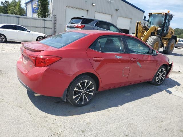 2T1BURHE3JC006352 - 2018 TOYOTA COROLLA L RED photo 3