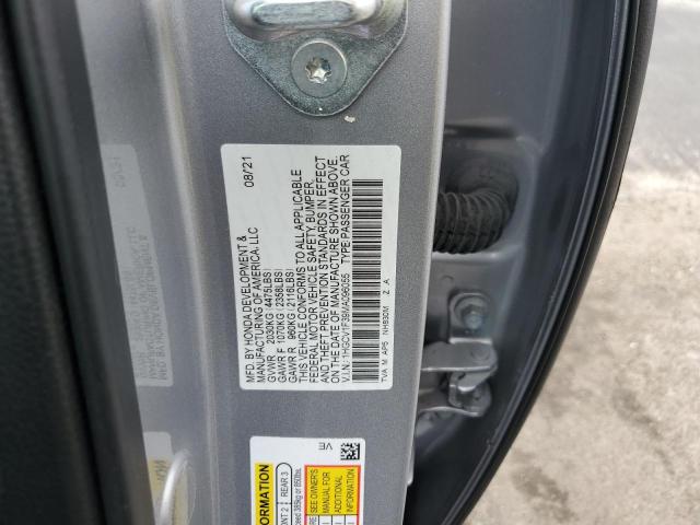 1HGCV1F39MA096055 - 2021 HONDA ACCORD SPORT 银色 照片 13