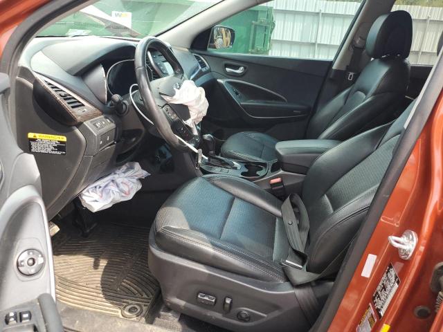 5XYZUDLA6DG109974 - 2013 HYUNDAI SANTA FE S ORANGE photo 7