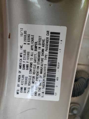 1HGCR2F76DA049515 - 2013 HONDA ACCORD EX GOLD photo 12