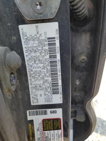 3TMLU42N49M035541 - 2009 TOYOTA TACOMA DOUBLE CAB CHARCOAL photo 12