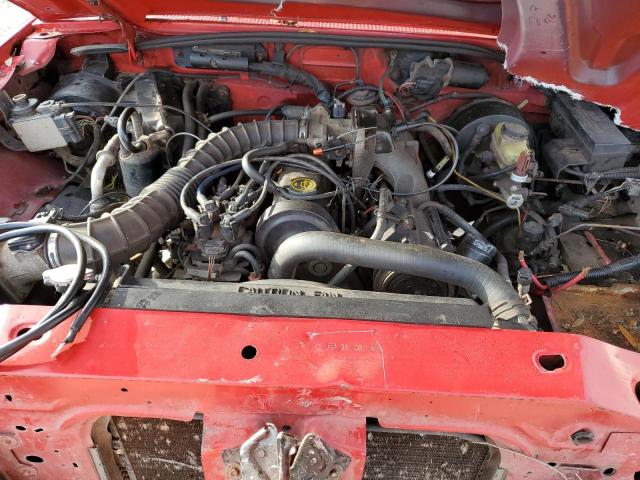 1FTYR10C6YPB21448 - 2000 FORD RANGER RED photo 11
