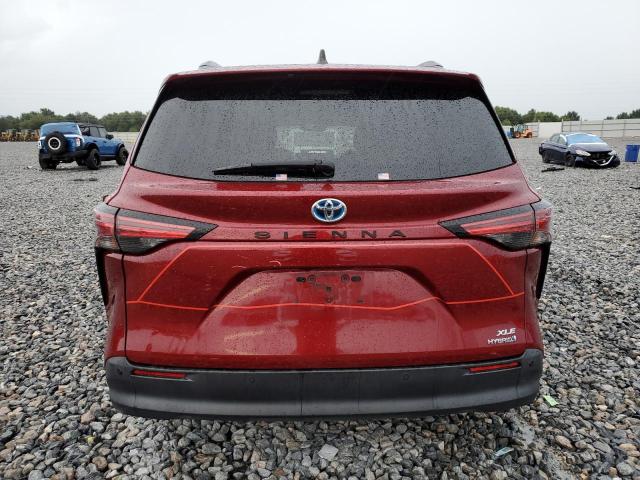 5TDYRKEC9MS066959 - 2021 TOYOTA SIENNA XLE RED photo 6