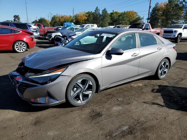 KMHLN4AJ8NU027147 - 2022 HYUNDAI ELANTRA LIMITED GRAY photo 1