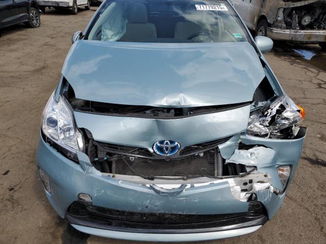 JTDKN3DU2F1906341 - 2015 TOYOTA PRIUS TURQUOISE photo 11