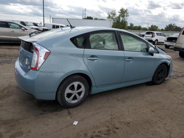 JTDKN3DU2F1906341 - 2015 TOYOTA PRIUS TURQUOISE photo 3