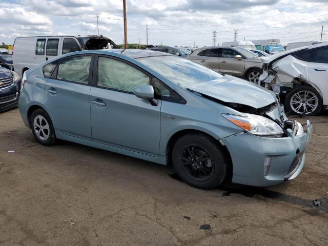 JTDKN3DU2F1906341 - 2015 TOYOTA PRIUS TURQUOISE photo 4