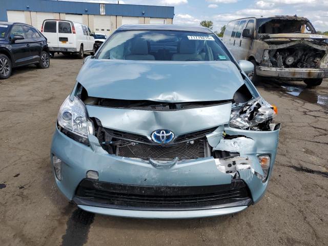 JTDKN3DU2F1906341 - 2015 TOYOTA PRIUS TURQUOISE photo 5