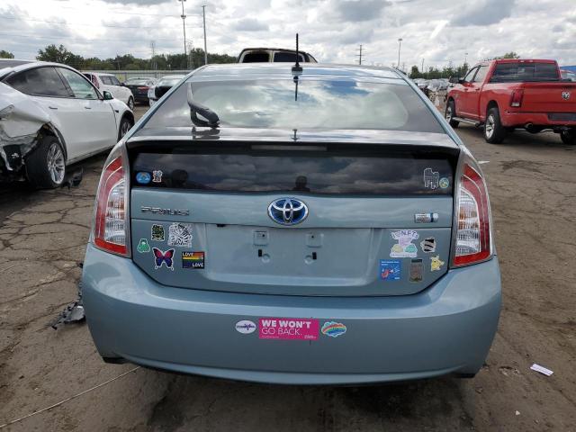 JTDKN3DU2F1906341 - 2015 TOYOTA PRIUS TURQUOISE photo 6