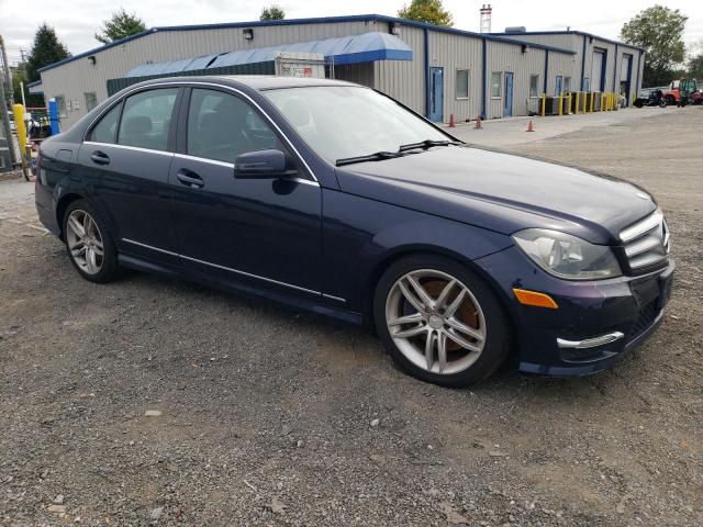 WDDGF8AB1DR248812 - 2013 MERCEDES-BENZ C 300 4MATIC BLUE photo 4