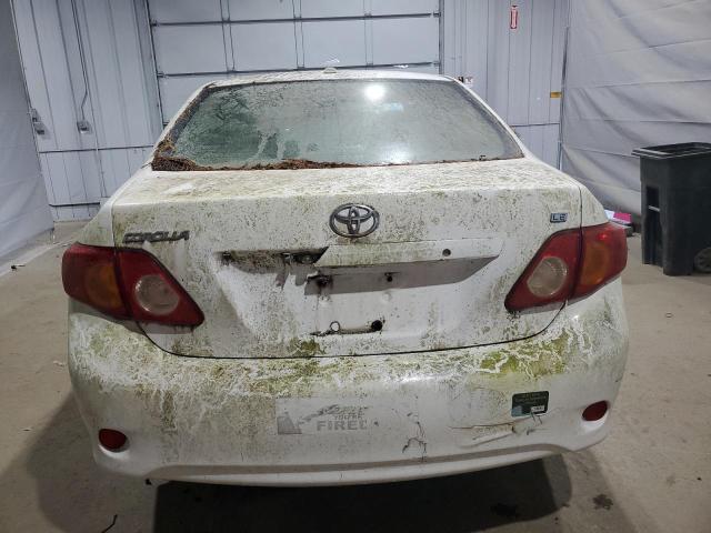 JTDBL40E099034063 - 2009 TOYOTA COROLLA BASE WHITE photo 6