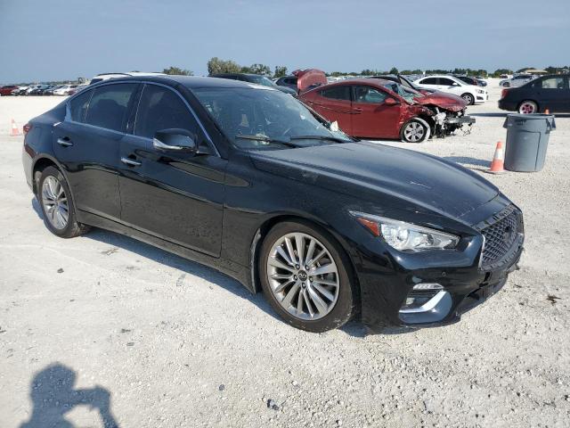 JN1EV7AR0JM432291 - 2018 INFINITI Q50 LUXE BLACK photo 4