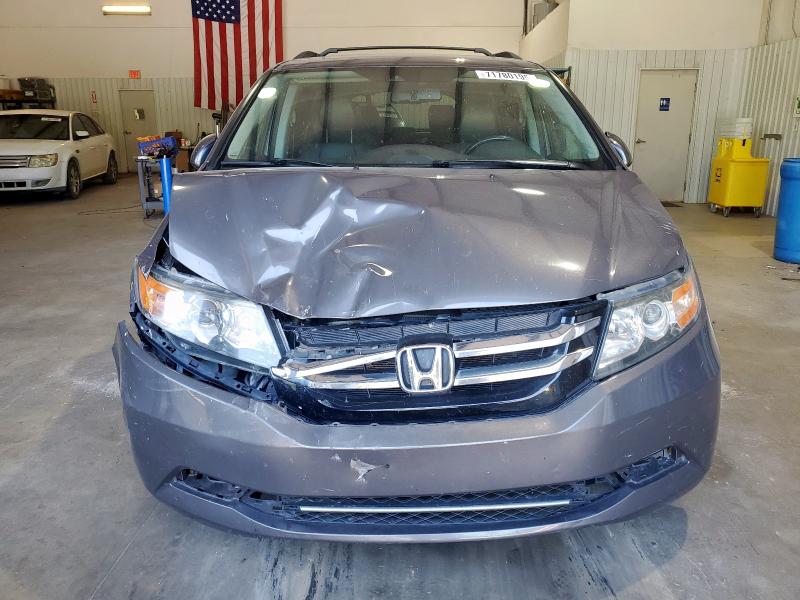 5FNRL5H60GB127461 - 2016 HONDA ODYSSEY EXL GRAY photo 5