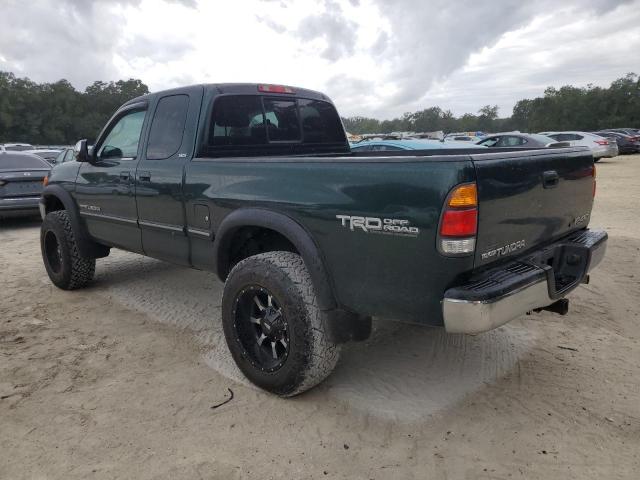 5TBBT44181S154375 - 2001 TOYOTA TUNDRA ACCESS CAB GREEN photo 2