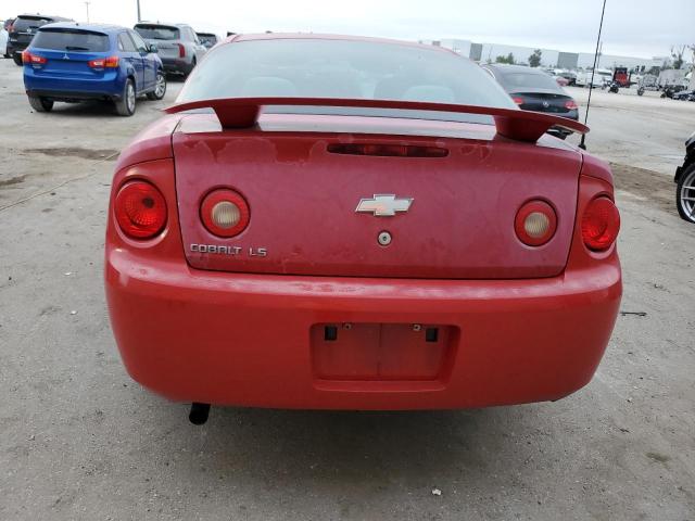 1G1AK15F567653529 - 2006 CHEVROLET COBALT LS RED photo 6