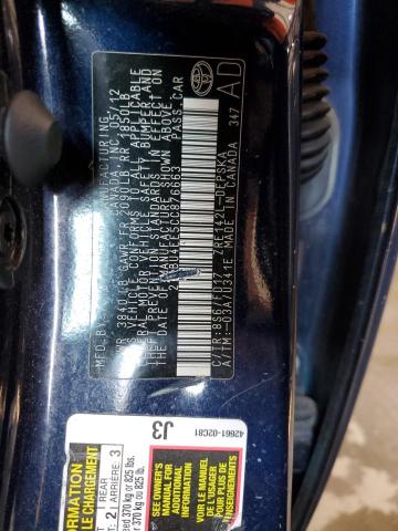 2T1BU4EE5CC876663 - 2012 TOYOTA COROLLA BASE Կապույտ լուսանկար 13