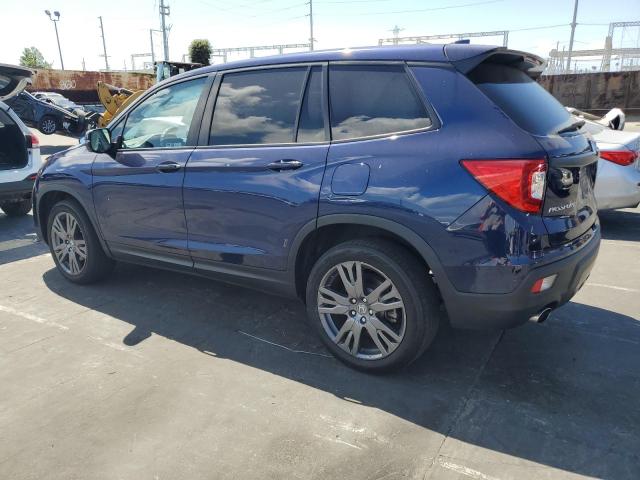 5FNYF7H5XMB011184 - 2021 HONDA PASSPORT EXL BLUE photo 2