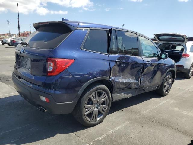 5FNYF7H5XMB011184 - 2021 HONDA PASSPORT EXL BLUE photo 3