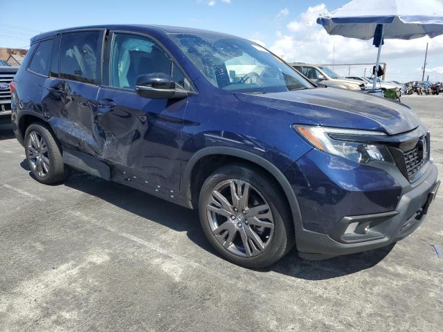 5FNYF7H5XMB011184 - 2021 HONDA PASSPORT EXL BLUE photo 4