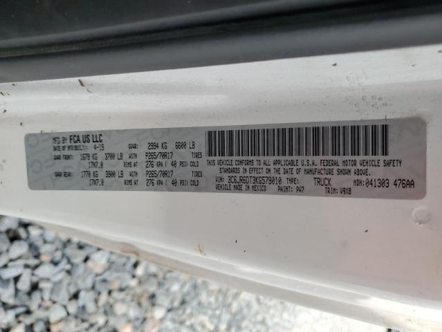 3C6JR6DT3KG579010 - 2019 RAM 1500 CLASS TRADESMAN 白色 照片 13