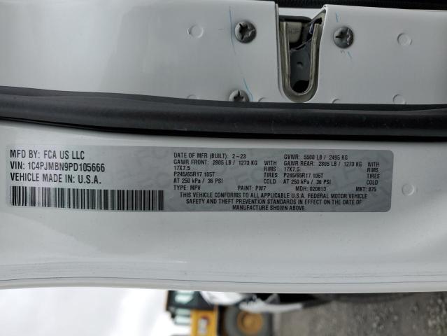 1C4PJMBN9PD105666 - 2023 JEEP CHEROKEE TRAILHAWK თეთრი ფოტო 13