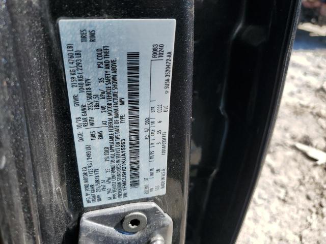 1FMCU9HD1KUA15563 - 2019 FORD ESCAPE SEL SILVER photo 14