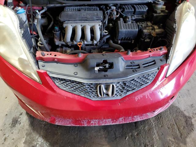 JHMGE8H55BS005022 - 2011 HONDA FIT SPORT RED photo 11