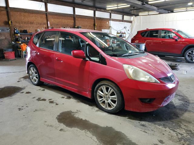JHMGE8H55BS005022 - 2011 HONDA FIT SPORT RED photo 4