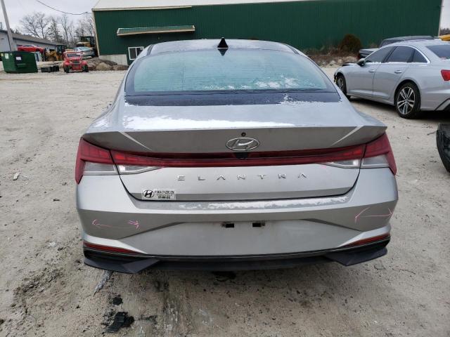 5NPLN4AG6MH031229 - 2021 HYUNDAI ELANTRA SEL SILVER photo 6