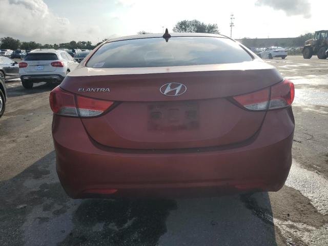 KMHDH4AE1BU145440 - 2011 HYUNDAI ELANTRA GLS RED photo 6