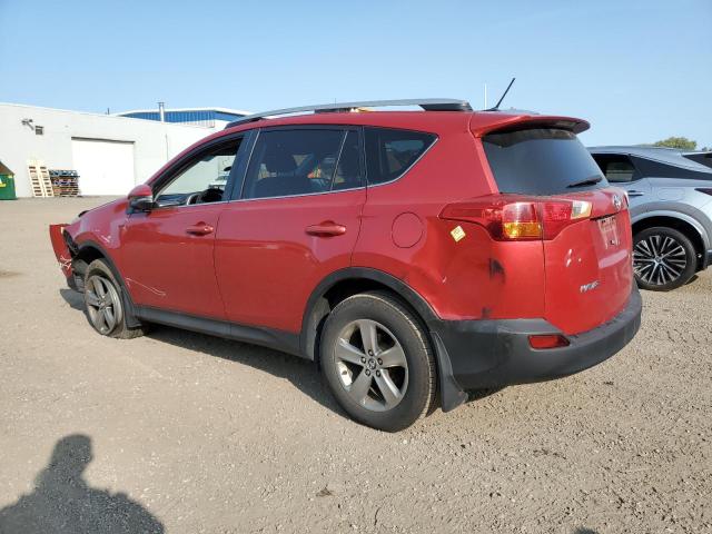 2T3RFREV2FW255185 - 2015 TOYOTA RAV4 XLE RED photo 2