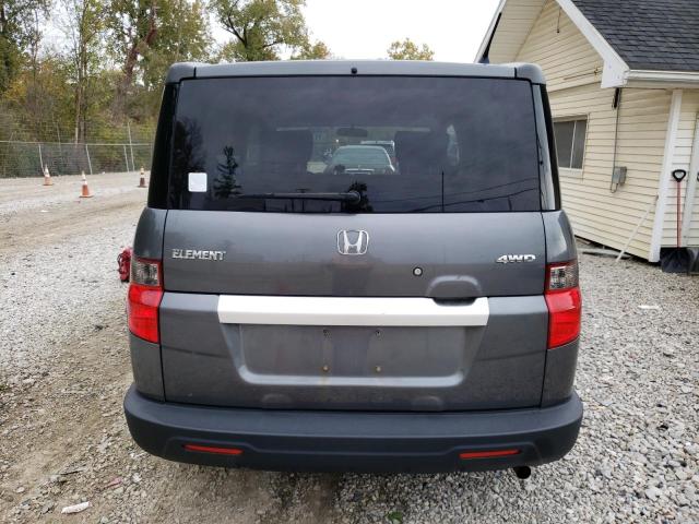 5J6YH2H33BL002620 - 2011 HONDA ELEMENT LX GRAY photo 6