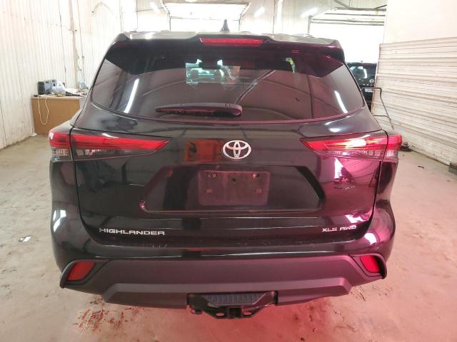 5TDHZRBH9MS157352 - 2021 TOYOTA HIGHLANDER XLE შავი ფოტო 6