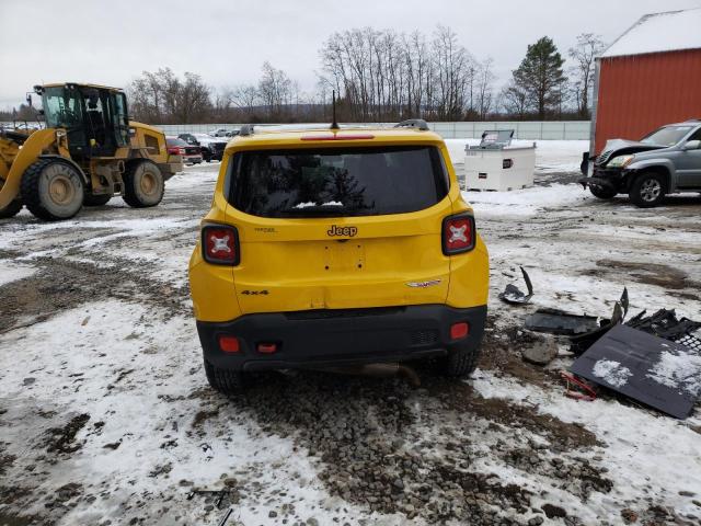 ZACCJBCT9GPC67430 - 2016 JEEP RENEGADE TRAILHAWK YELLOW photo 6