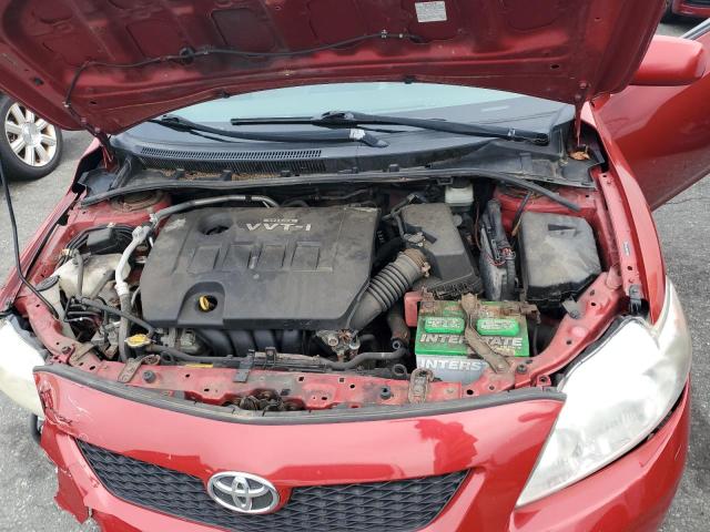 JTDBU4EE9AJ069029 - 2010 TOYOTA COROLLA BASE Czerwony zdjęcie 11
