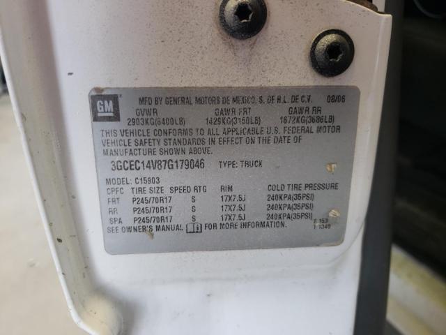 3GCEC14V87G179046 - 2007 CHEVROLET SILVERADO C1500 CLASSIC Ağ foto 12