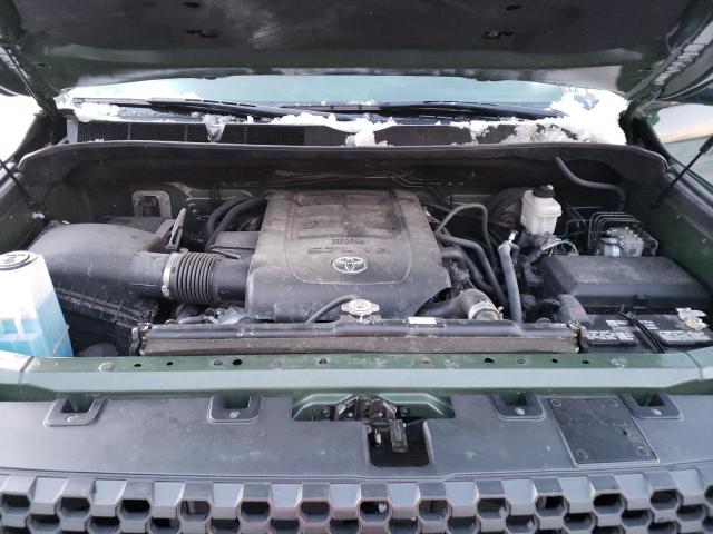 5TFUY5F15MX045729 - 2021 TOYOTA TUNDRA DOUBLE CAB SR/SR5 GREEN photo 12