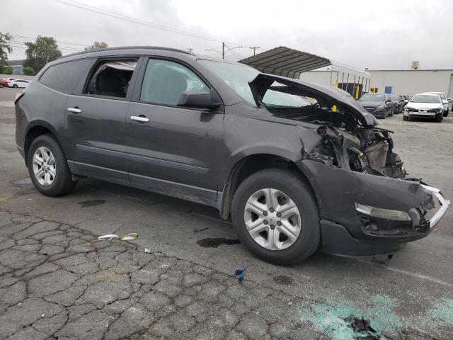 1GNKRFED5FJ218748 - 2015 CHEVROLET TRAVERSE LS GRAY photo 4