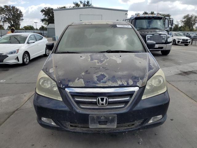 5FNRL38877B047922 - 2007 HONDA ODYSSEY TOURING BLUE photo 5