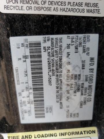 5LMFU28597LJ15207 - 2007 LINCOLN NAVIGATOR 黑色 照片 13