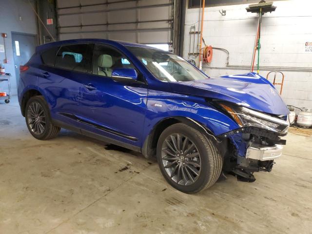 5J8TC2H89NL012231 - 2022 ACURA RDX A-SPEC ADVANCE BLUE photo 4