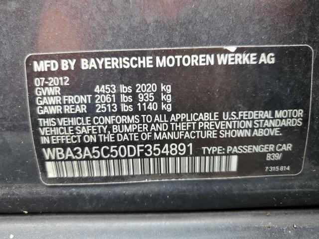 WBA3A5C50DF354891 - 2013 BMW 328 I GRAY photo 12