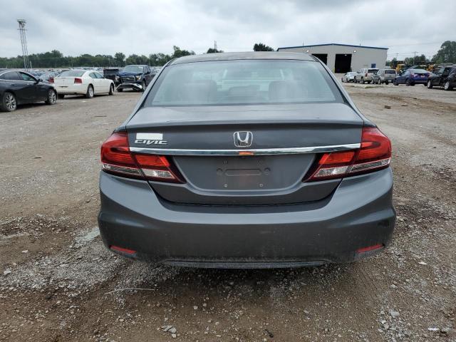 2HGFB2F54DH581539 - 2013 HONDA CIVIC LX GRAY photo 6