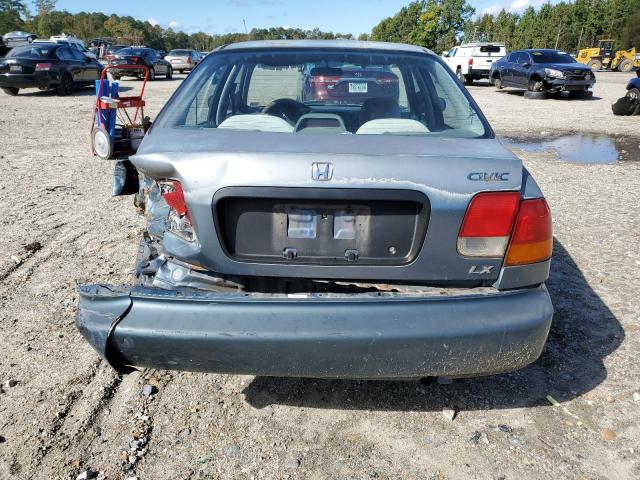 2HGEJ6679VH577835 - 1997 HONDA CIVIC LX BLUE photo 6