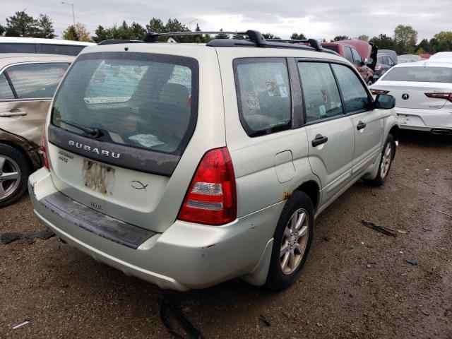 JF1SG65615H726405 - 2005 SUBARU FORESTER 2.5XS Бежевый фото 3