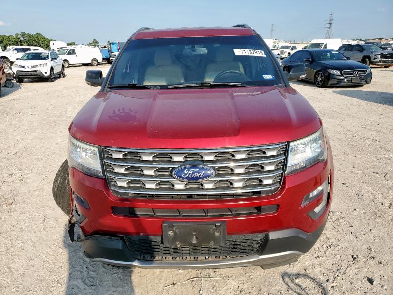 1FM5K8D85HGC13118 - 2017 FORD EXPLORER XLT Qırmızı foto 5