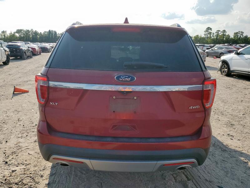 1FM5K8D85HGC13118 - 2017 FORD EXPLORER XLT Qırmızı foto 6