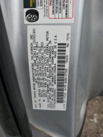 5TETU62NX5Z048321 - 2005 TOYOTA TACOMA PRERUNNER ACCESS CAB SILVER photo 12