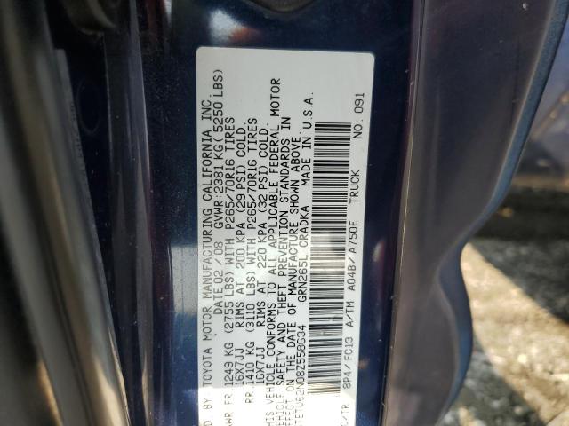5TETU62N08Z558634 - 2008 TOYOTA TACOMA PRERUNNER ACCESS CAB BLUE photo 13