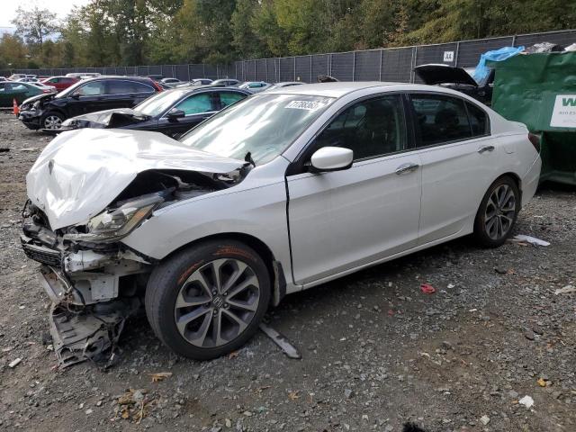 1HGCR2F51FA006587 - 2015 HONDA ACCORD SPORT WHITE photo 1